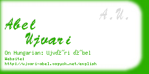 abel ujvari business card